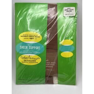 Sheer Support Pantyhose Size C - M/L Beigetone Color Vintage New Old Stock